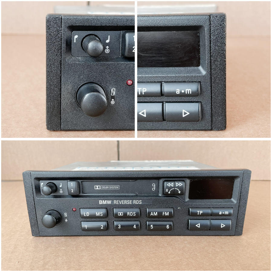 BMW Bavaria Reverse C RDS CIII 
Side Covers Cassette Payer Radio 65 12 6 907 823 65126907823 6907823