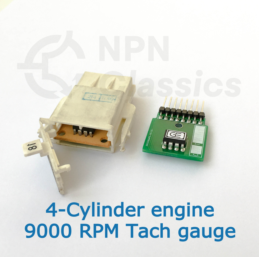 BMW E30 Coding Plug Board for 4-Cylinder (I4, R4, M3, S14) and 9000 RPM Tachometer Instrument Cluster