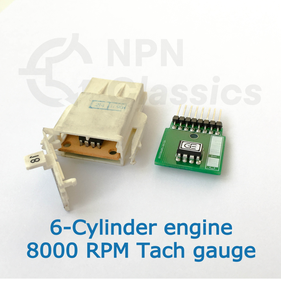 BMW E30 Coding Plug Board for 6-Cylinder (I6, R6) and 8000 RPM Tachometer Instrument Cluster
