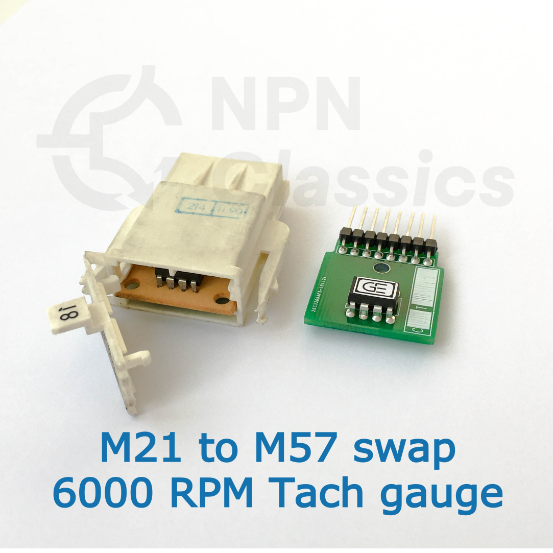 BMW E30 Coding Plug Board – M21 to M57 Engine, 6000 RPM Tach