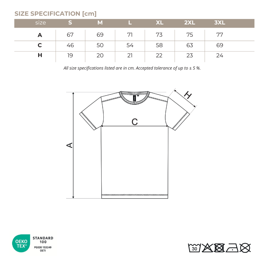 BMW E30 T-shirt size specification table, BMW E30 marskineliu dydziu lentele