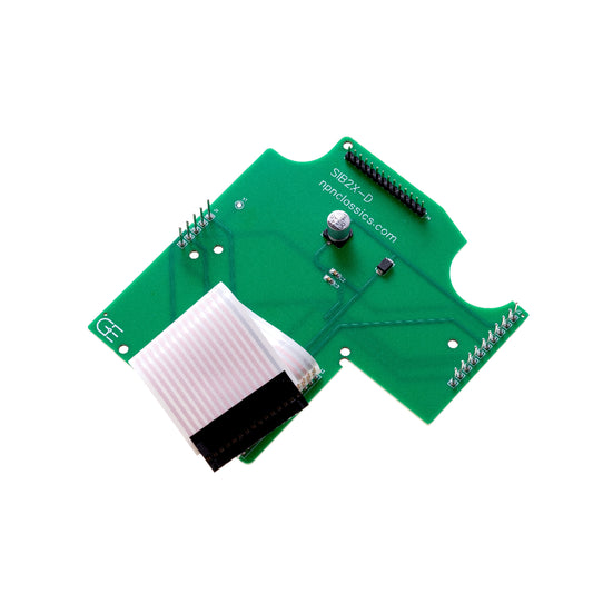 Green electronic circuit board with components for BMW E28 instrument cluster