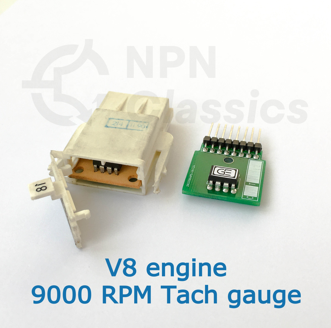BMW E30 Coding Plug Board for V8 Engine and 9000 RPM Tachometer Instrument Cluster