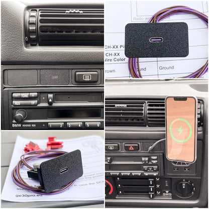 BMW USB Dashboard Charger E30 E28 E23 E24 E32