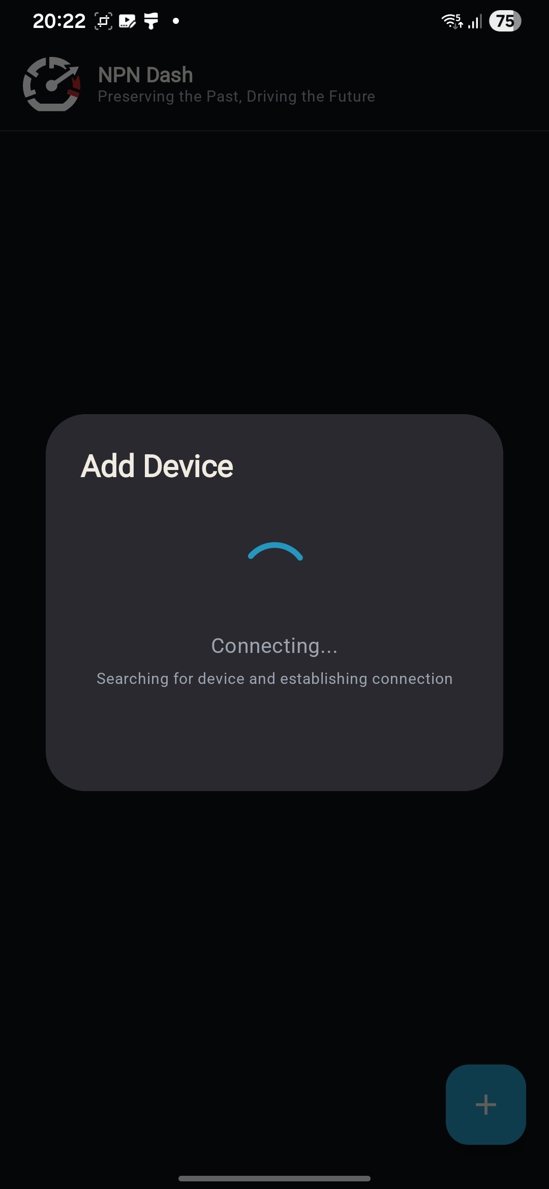 NPN Dash connecting to device