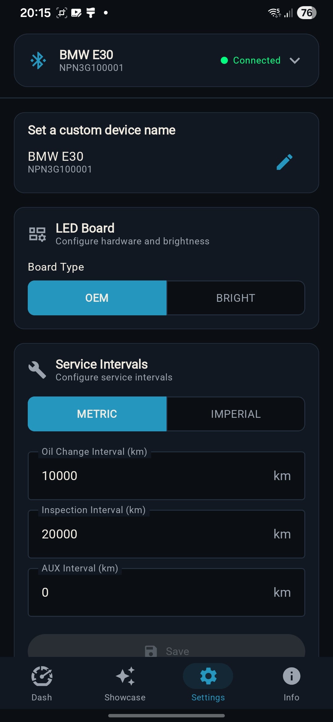 LED Settings